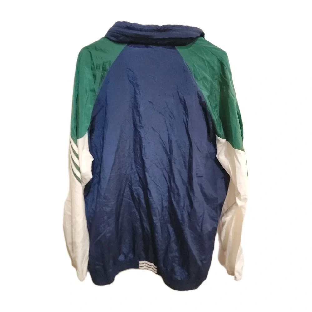 Adidas Skateboarding Track Jacket Men's 2XL‎ Colorblock Plaid Full Zip Vintage